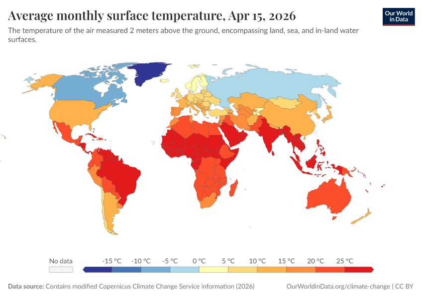 A thumbnail of the "Average monthly surface temperature" chart